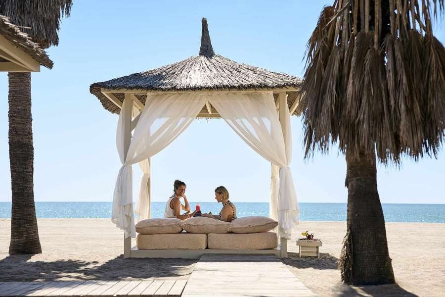 Beach pavilion by the sea