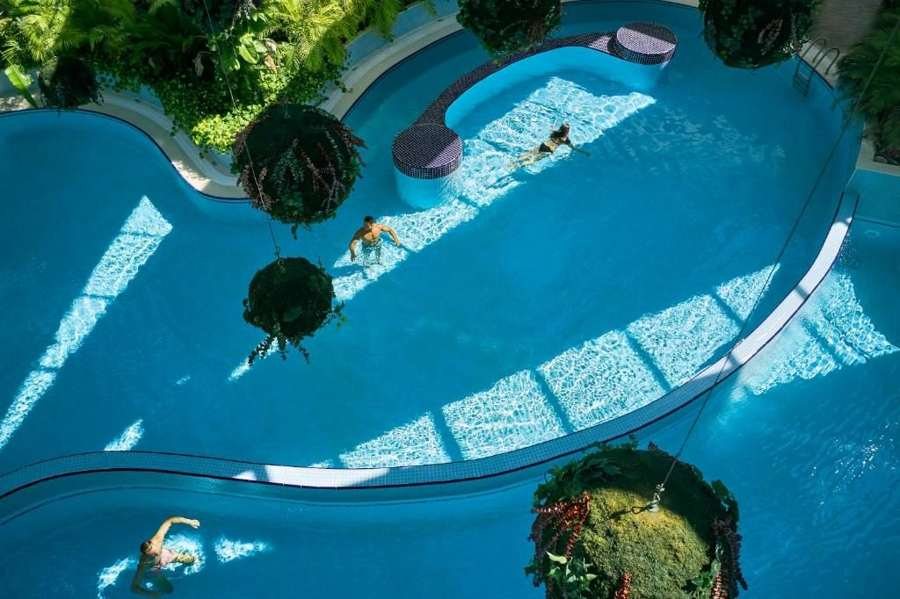 Robinson Nobilis, pool landscape from above
